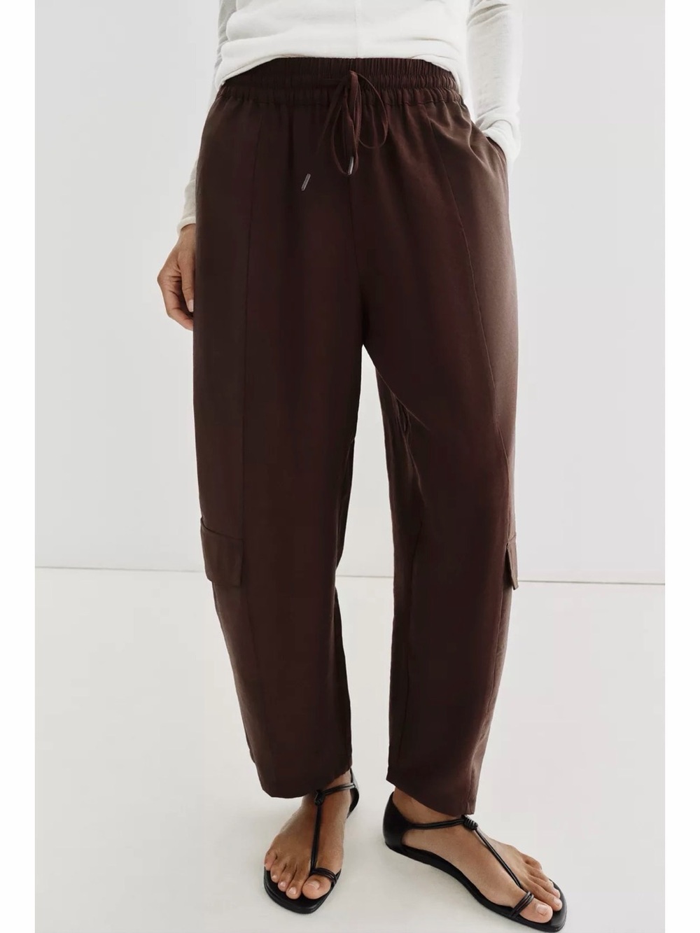 Zara Combination Barrel Pants